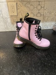 Dr. Martens 1460 J Smooth Leather Kids Boots US Size 2 Junior AW004- Pink