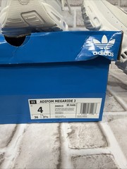Adidas adiFOM Megaride J White/Gray Youth Sneakers JH6513 Size 4 New