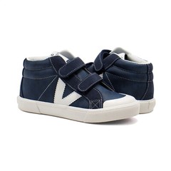 Kids High Top Sneakers Adjustable Hook and Loop Shoes by Victoria