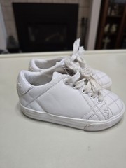 Burberry White Quilted Sneakers Tennis Shoes Kids 23 7 White Boy Girl Boutique