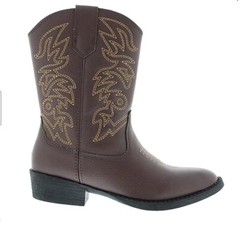 US SIZE: 6 M Deer Stags Little & Big Unisex Ranch Block Heel Cowboy Boots