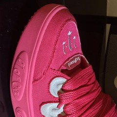 Lafrance Pink & White Athletic Canvas Lace Up Unisex Kids Shoes