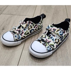 Converse Chuck Taylor All Star Kids size 9 Rainbow Leopard Print Sneakers Shoes