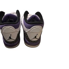 JORDAN 3 RETRO (PS) WHITE/BLACK-DARK IRIS BLANC/IRIS FONCEE/NOIR Size 3Y GS