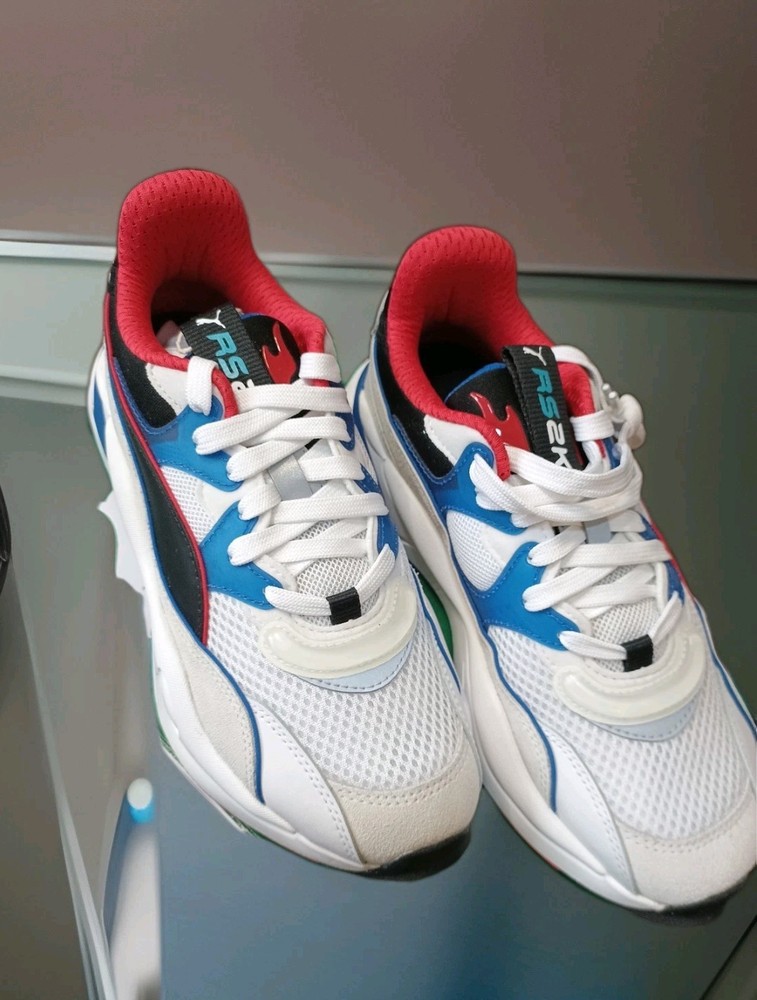 Puma RS-2K Internet Exploring Jr White Lapis Blue Sneakers 374220-02 Size 6C/5Y