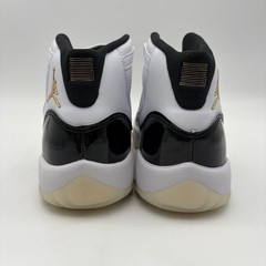 Jordan 11 Retro DMP Gratitude White Black Gold Sneakers Size 5.5Y GS 378038-170