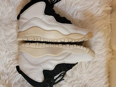 NIKE AIR JORDAN RETRO 10 BP SUMMIT WHITE/BLACK 310807-104 SIZE 12C