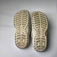 KIDS‘ CLASSIC LINED CLOG Clogs White Gray Sz. J 3 8 1⁄2″ S6a