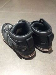 Converse All Star Kids Black Leather Sneakers pro blaze Size 4