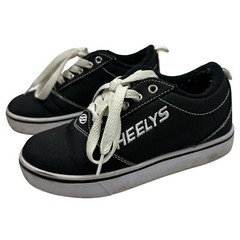 Heelys Pro 20 Black Canvas Lace Up Skate Wheel Sneaker Shoes HE100893 Youth Sz 3