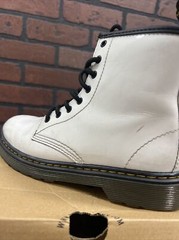 Dr. Martens 1460 Youth Original Smooth Leather Lace Up Boots -White US 3