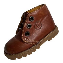 Elefanten Leather Ankle Boots Baby Toddler Size 20W Eur Brown No Laces