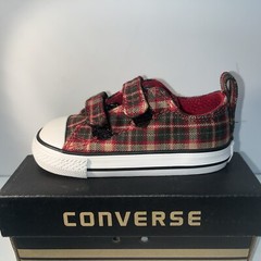 VINTAGE CON ALL STAR INF CT 3V OX RED PLAID 719281F($24.95 + FREE SHIPPING )