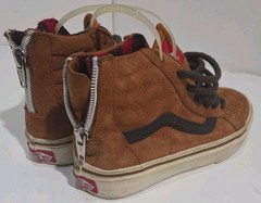 Vans Old Skool Mid Outdoor Flannel Lined Skateboard Shoes Brown 12.5 C