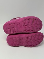Crocs Handle It Rain Boots Hot Pink Size J3 Kids Youth Girls Waterproof Pull-On