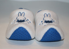 Miffy Bunny Rabbit Dutch Slip On Slippers 4-5 Holland Plush Faux Wooden Shoes