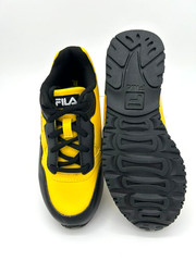 Fila Cress Color Block, Kid (SIZE 2), Black/Yellow/White