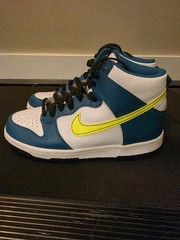 Nike Dunk High, 7Y Spruce, Volt