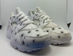 909143-110 (GS) Size 7 Youth Nike Huarache Run SE White/Black-NIB