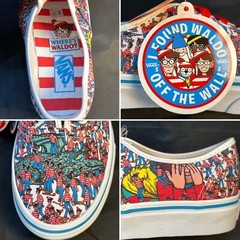 Vans Authentic Where s Waldo Sneakers. Brand New. Kids Size: 4.5