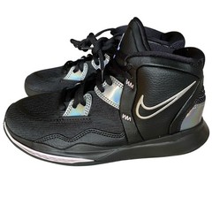 Nike Kyrie Infinity Black Silver Shoes Youth MISMATCHED LEFT 4Y RIGHT 4.5 New