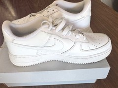 Youth Size 6.5 (GS) – Nike Air Force 1 LE Low Triple White DH2920 111