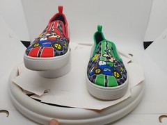 Mario Kart Super Mario Bros Slip on Shoes Sneakers Unisex Youth Size 13 Child