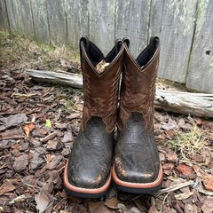 Dan Post Childrens Brown Leather Western Cowboy Boots PC2945 Size 12.5D