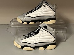 Jordan Pro Strong 3Y Gray White Black Kids Basketball Sneakers