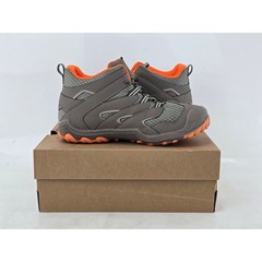 Merrell Chameleon 7 ACS Mid Hiking Boots Kids 5.5 Grey Orange MK262177 – New