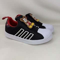 Adidas Superstar 360 Disney Mickey Mouse Slip On Shoes Black Big Boys Size 2
