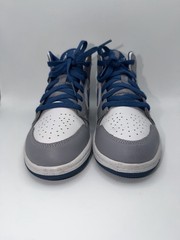 Nike Kids Mid-Top Sneakers – White, Gray & Blue Size 3y