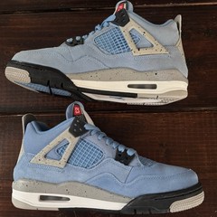 Air Jordan 4 Retro UNC University Blue (GS) Shoes Sz 5.5Y (Women’s 7) 408452-400