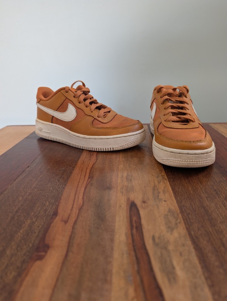 Nike Air Force 1 Low (Burnt Orange, 4Y)