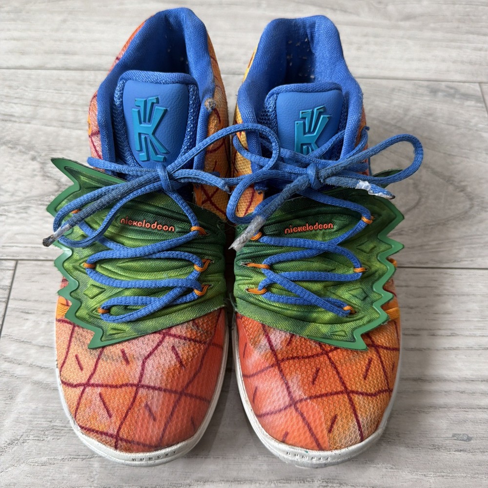 Nike Kyrie 5 SpongeBob SquarePants Pineapple Under The Sea; Youth Size 12C