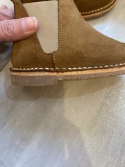 New! Cienta 1052065.21 Tan Brown Suede Zipper Boots Kids EU 22/US 6 M Leather