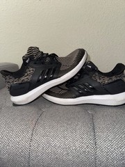 ADIDAS CLOUDFOAM Rapidarun Sneaker Shoes Black Lightweight 080220 Youth Size 6