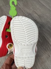 Crocs Red Sonic The Hedgehog Classic Clog Sega Size C5 Kids Boys Girls New