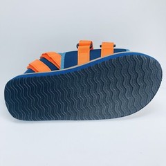 Brand New In Box Steve Madden Blue Orange Blake Slide Sandals Kids Size 6