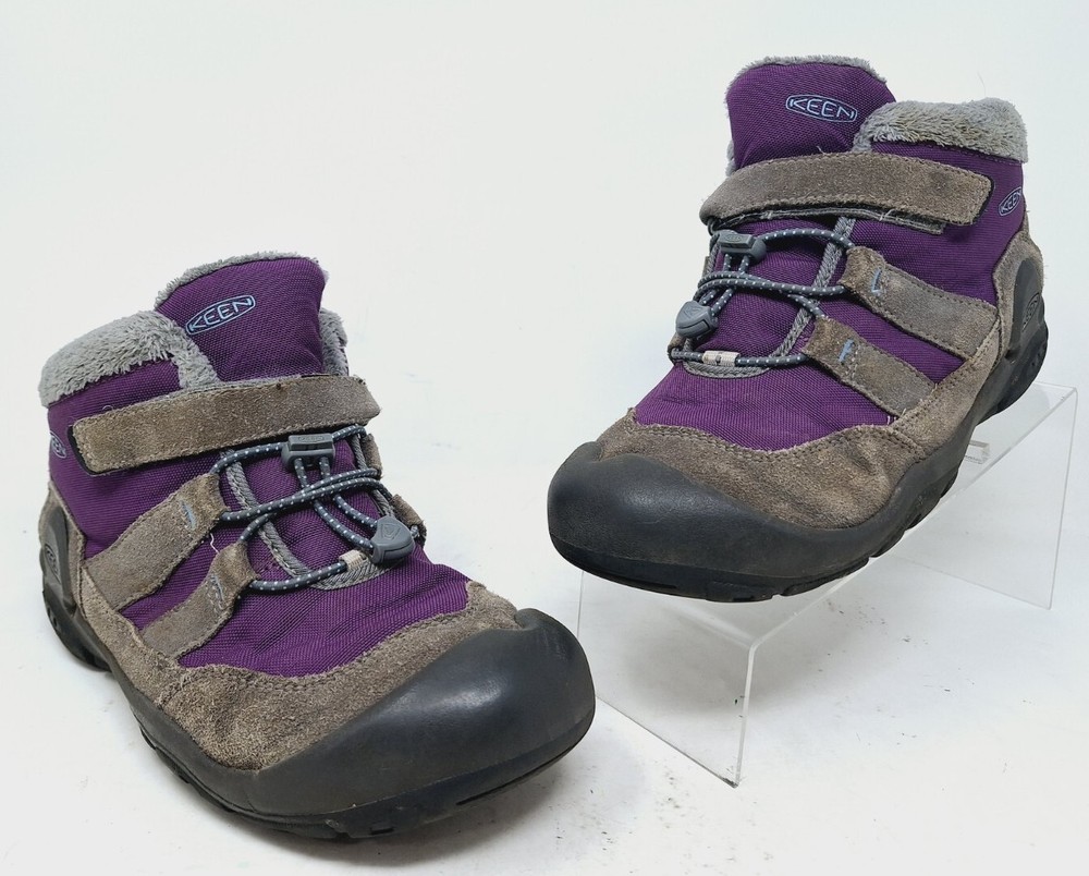Keen Knotch Chukka Boots Steel Grey Purple Wing Teal Gray Big Kids Size 6