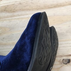 Michael Kors Boots Youth 2 Emma Lily Tall Knee-High Navy Blue Casual Block Heels