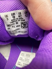 PUMA MB.01 LaMelo Ball High Top Basketball Sneakers Purple Blue Kids 4C 19