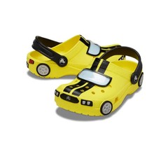 CROCS 210991-77J CLASSIC RACE CAR CLOG_YELLOW/BLACK-SIZE 4