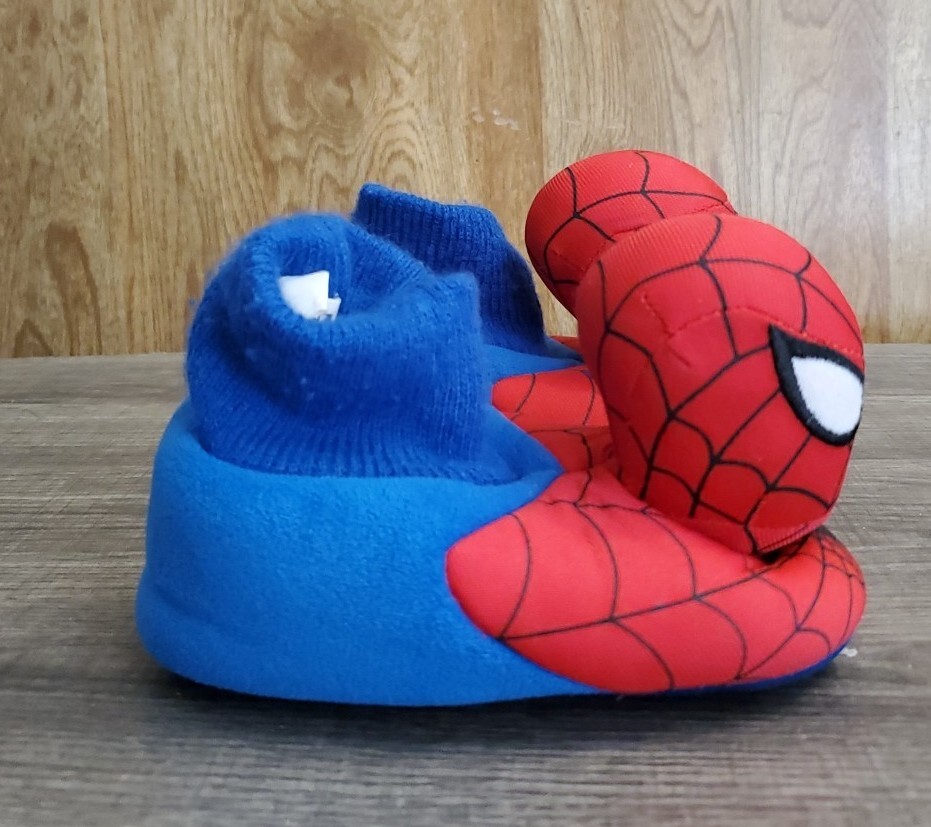 Marvel SpiderMan Slippers Size Small 7/8 Toddler Shoes