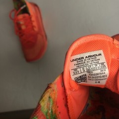 Under Armour Curry 7 ‘Sour Patch Kids’ Orange Youth Size 3.5 Women’s Size 5