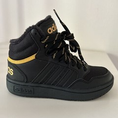 Adidas Little Kid Hoops 3.0 Mid Classic Casual Sneakers Black 12