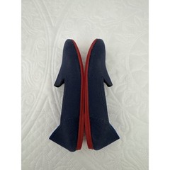 Rothy’s The Loafer Size K2 Navy Blue Red Sole Kids Slip On Comfort Shoes