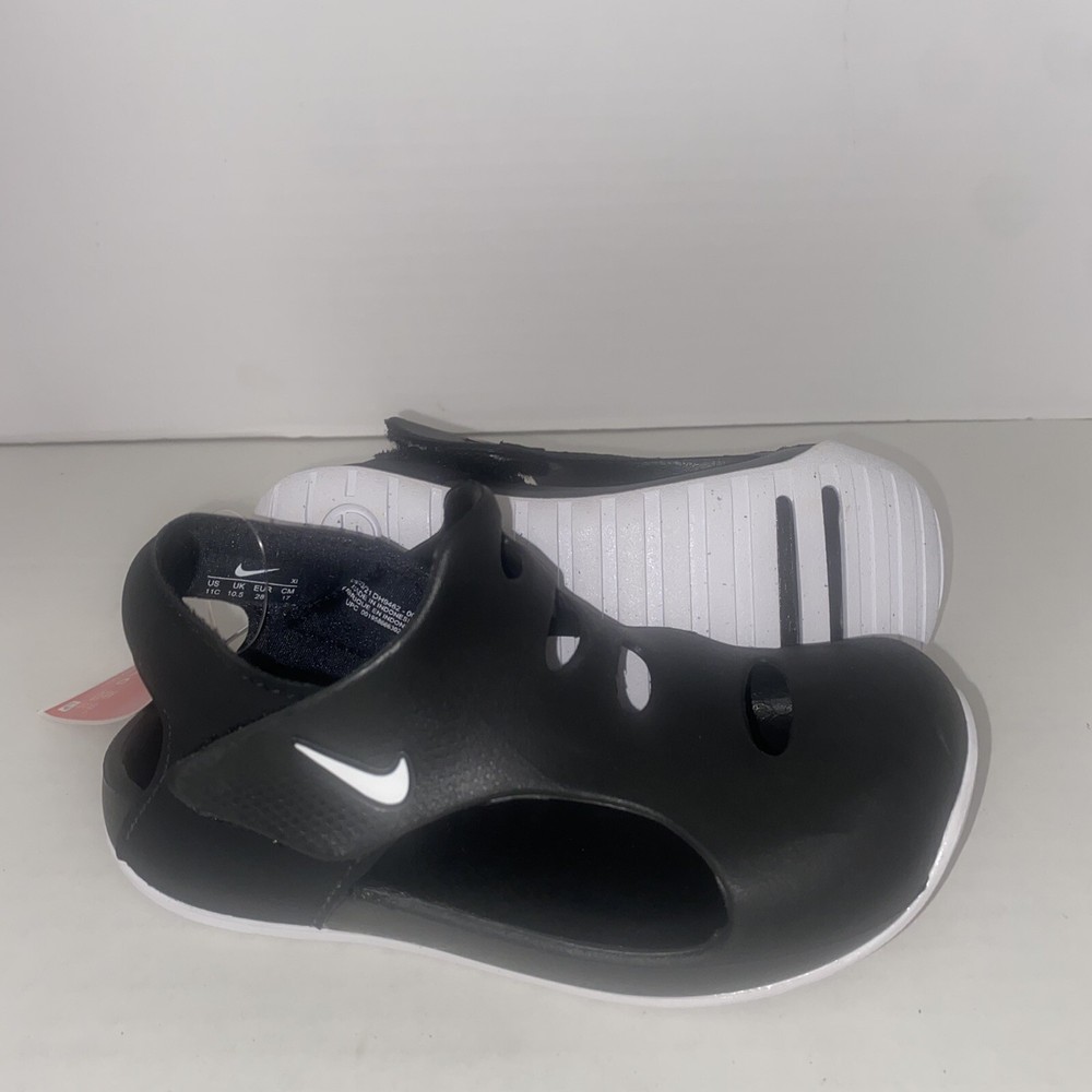 Nike Sunray Protect 3 (PS) Little Kids‘ Sandals Black-White DH9462-001 Size 7c