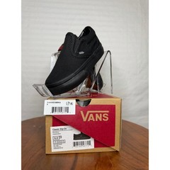 Vans Classic Slip-On Triple Black Toddler Shoes Size 6C NWT