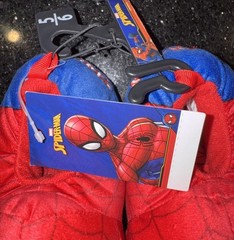 Official Licensed Marvel Spider-Man Plush House Slippers Children’s Size 5/6 NWT